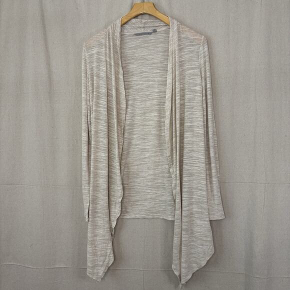 Athleta Womens Boho Chic Open Cardigan Size L Cream Minimalist Athleisure Casual - Picture 1 of 8